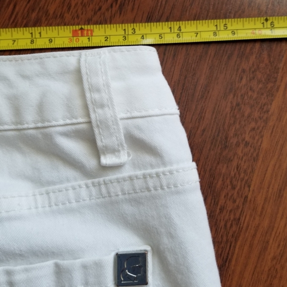 Karl Lagerfeld Paris White Classic 5 Pocket Crop Pant Sz 6 - Picture 11 of 16